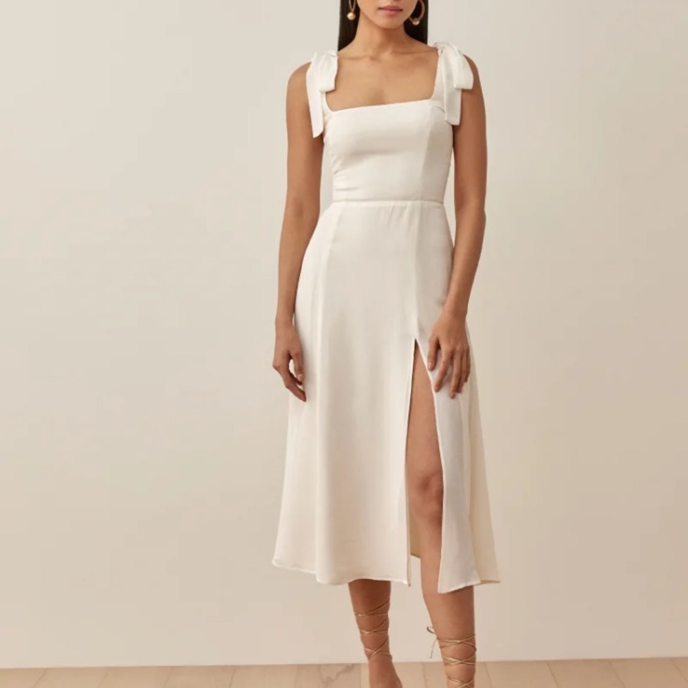 Reformation Twilight Dress Ivory